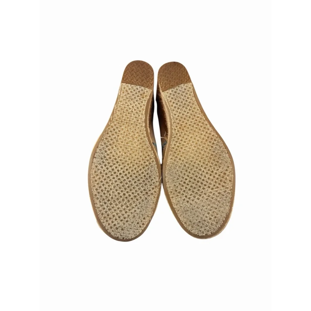 Toms Desert Wedge Whisper Burlap Suede Espadrille Booties 7
